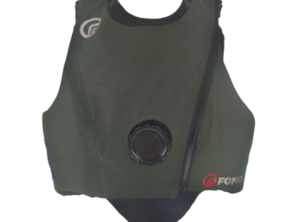 Drk Olive Body Protector 
with FOMO branding on a white background