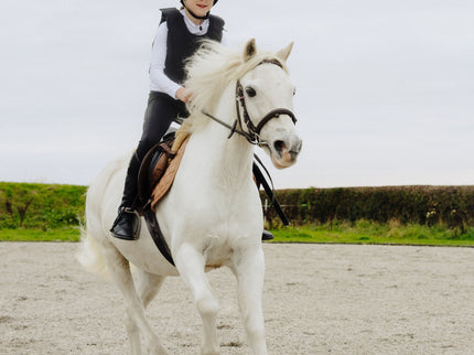 children horse riding